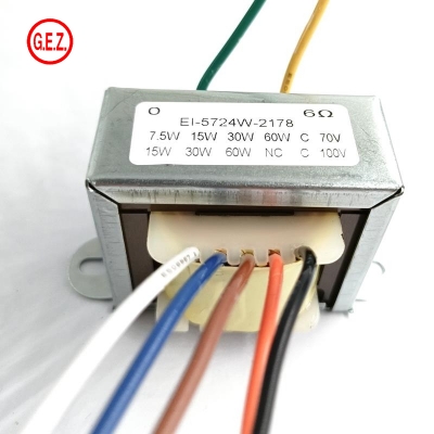 GEZ custom input 100v 70v output 60w 30w 15w 8ohm audio transformer