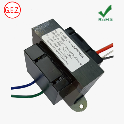 GEZ pri 120v 208v 230v sec 24v 40va control transformer